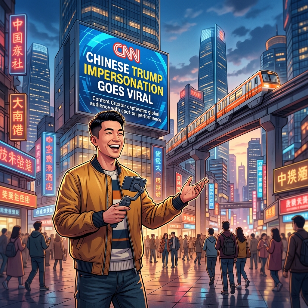 重庆瑞哥神级模仿特朗普登上美媒 重庆瑞哥神级模仿特朗普登上美媒