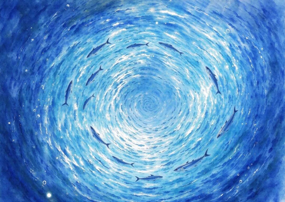 順流而下的魚羣漩渦
